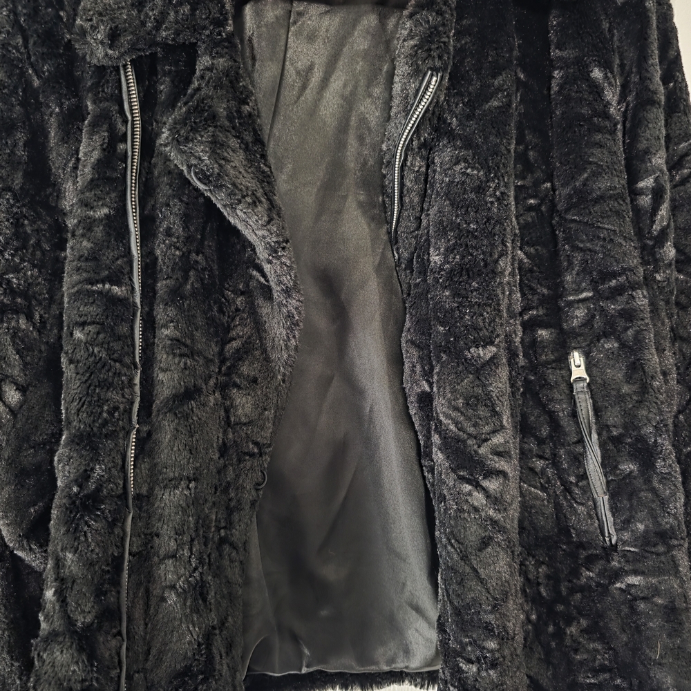 Dennis Basso Black Teddy Jacket - Picture 3 of 4